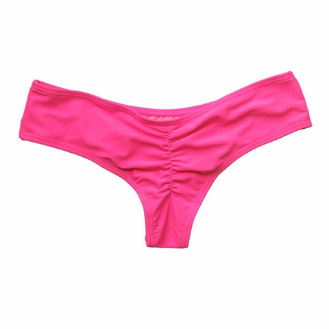 Swimwear Women Briefs Bikini Bottom Side Ties Brazilian Thong Swimsuit Classic Cut Bottoms Biquini Swim Short Ladies Swimsuit