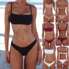 Solid Bikini Set