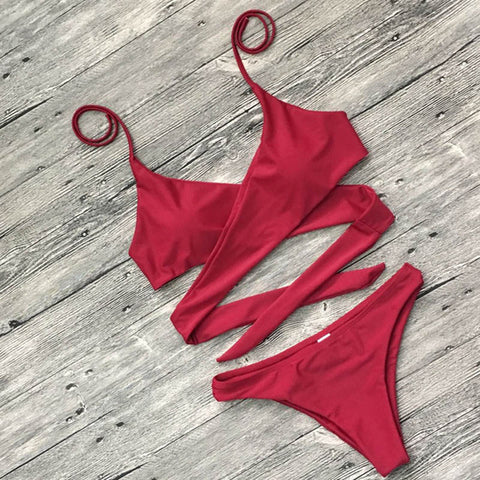 Criss Cross Bikinis Set
