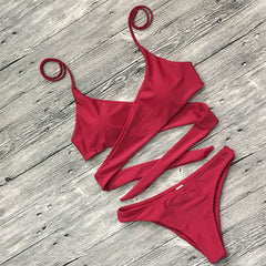 Criss Cross Bikinis Set