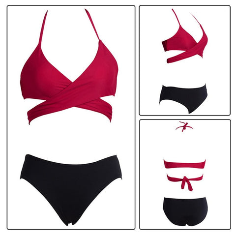 Criss Cross Bikinis Set